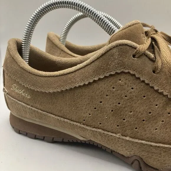 NEW SKECHERS Shoe 8.5 BIKER RELAX FIT CONTAINED Suede LaceUp Comfort Sneaker (K) - Picture 3 of 12